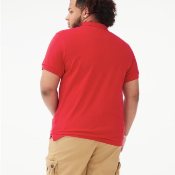 Aeropostale Red Pique Polo Shirt Size 2XL short sleeves top - Picture 2 of 7